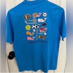 New Vineyard Vines kids sports theme shirt